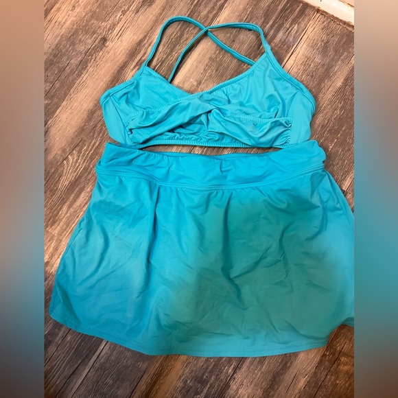 Lands' End/Venus Turquoise Swimwear Set 🍁3/$15🍁 - Picture 1 of 3